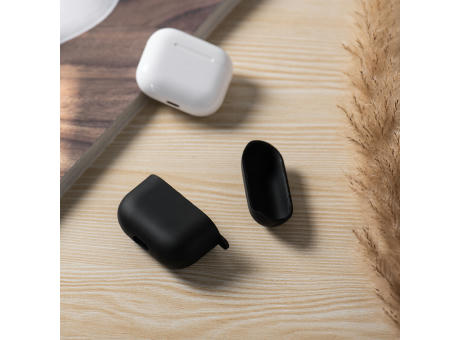 Hear.it AirPod™ Hülle AirPod 4 mit Karabinerhaken, TPU, schwarz
