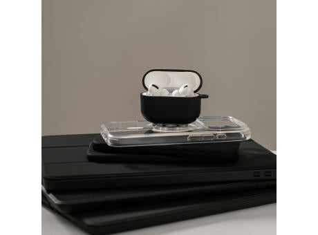 Hear.it AirPod™ Hülle AirPod Pro3 mit Karabinerhaken, TPU, schwarz