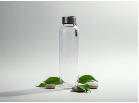 Flasche aus Glas, 500 ml, mit buntem Band