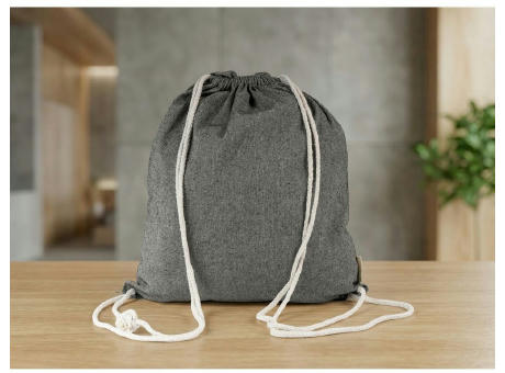 Baumwolltasche 2 in 1, Beutel mit Kordel, Einkaufstasche | Gondulfo