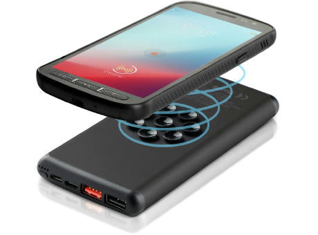Wireless Powerbank 10000 mAh Mauro Conti mit Saugnäpfen, Wireless Ladegerät 10W | Stef