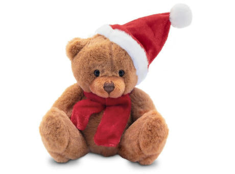 Weihnachts-Teddybär mit Mütze und Schal | Nathan Brown