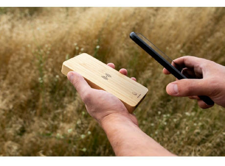Wireless Powerbank aus Bambus 8000 mAh B'RIGHT, wireless Ladegerät 15W | Benson