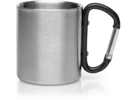 Metallbecher 210 ml mit Karabinerhaken | Easton
