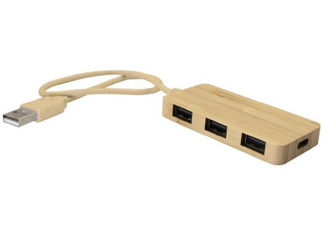 USB- und USB-C-Hub aus Bambus B'RIGHT | Kenzie