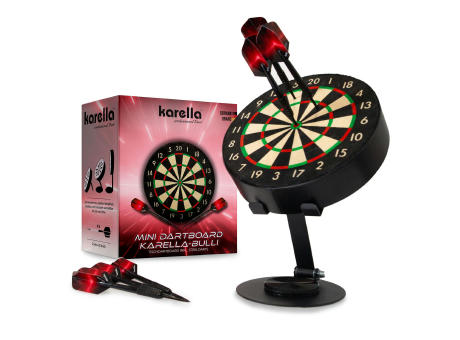 Dart Labor Mini Tisch Dartboard "BULLI" | inkl. 4c Druck