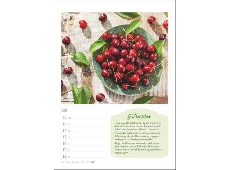 Der kleine Küchenkalender Wochenkalender