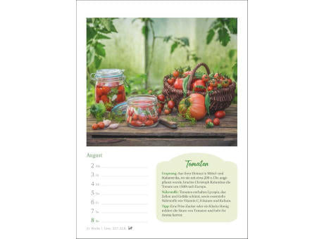 Der kleine Küchenkalender Wochenkalender