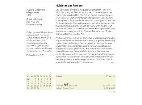 Kunst Tagesabreißkalender