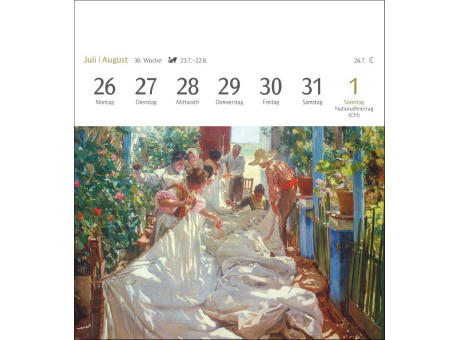 Kunstgenuss Postkartenkalender