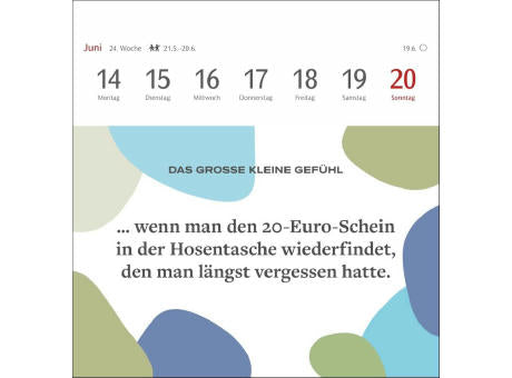 Das große kleine Gefühl Premium-Postkartenkalender