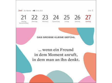 Das große kleine Gefühl Premium-Postkartenkalender