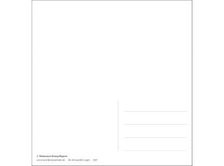 Die drei großen Lügen Premium-Postkartenkalender