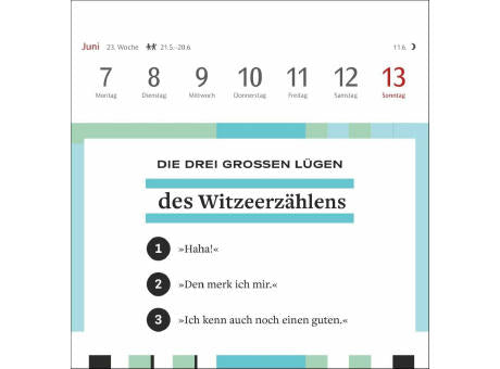 Die drei großen Lügen Premium-Postkartenkalender