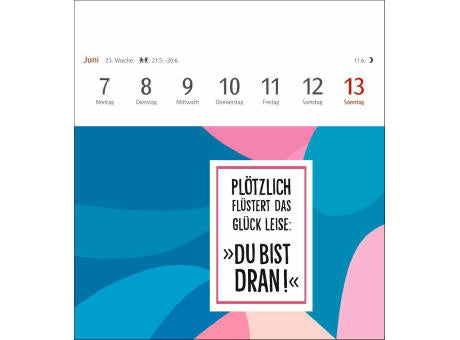 Positive-Sprüche-Kalender Postkartenkalender