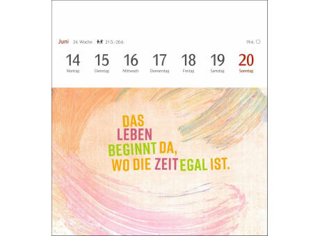 Positive-Sprüche-Kalender Postkartenkalender