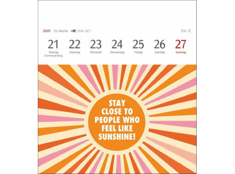 Positive-Sprüche-Kalender Postkartenkalender