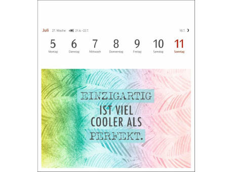 Positive-Sprüche-Kalender Postkartenkalender