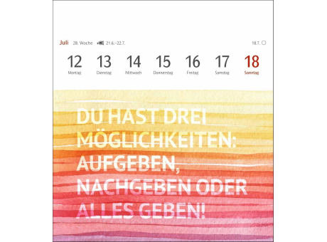 Positive-Sprüche-Kalender Postkartenkalender