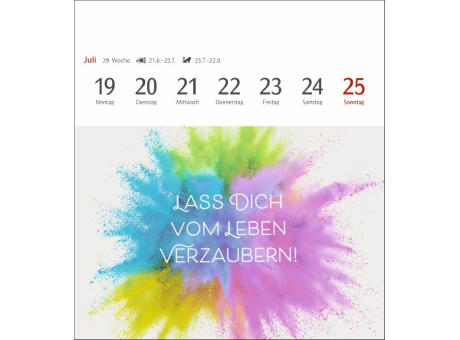 Positive-Sprüche-Kalender Postkartenkalender