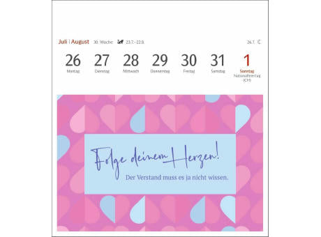 Positive-Sprüche-Kalender Postkartenkalender