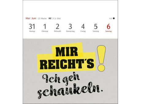 Typo-Sprüche-Kalender Postkartenkalender