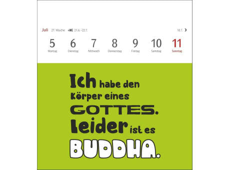 Typo-Sprüche-Kalender Postkartenkalender