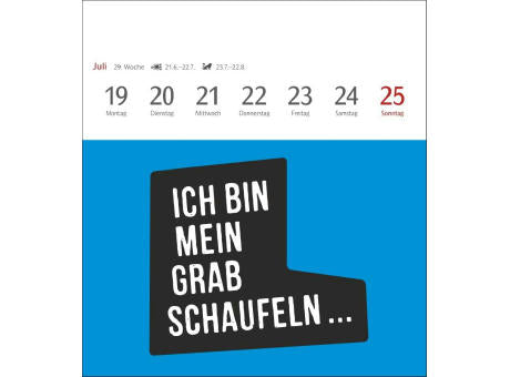 Typo-Sprüche-Kalender Postkartenkalender