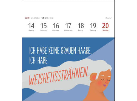 Der fette Vogel bricht den Ast Postkartenkalender