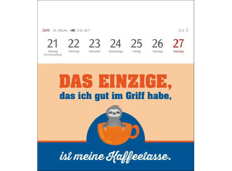 Der fette Vogel bricht den Ast Postkartenkalender