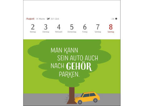 Der fette Vogel bricht den Ast Postkartenkalender