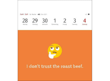 Now I know how the rabbit runs Postkartenkalender