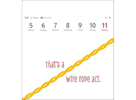 Now I know how the rabbit runs Postkartenkalender