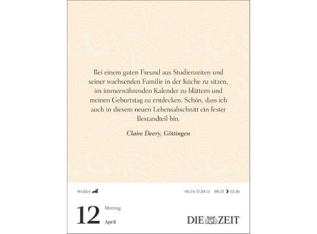 Was mein Leben reicher macht Tagesabreißkalender