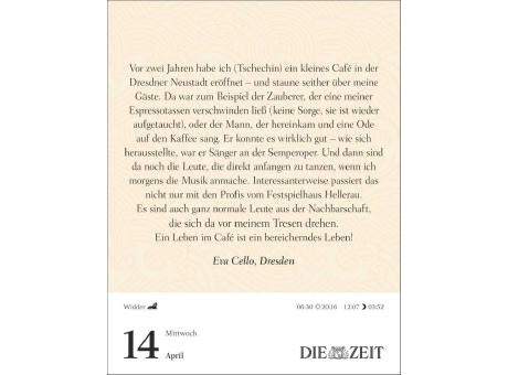 Was mein Leben reicher macht Tagesabreißkalender