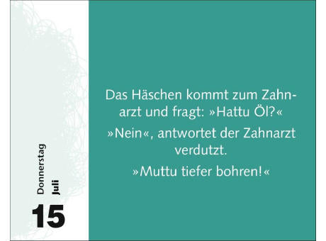 Witzirin Tagesabreißkalender