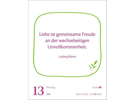 Heute ist dein Tag! Tagesabreißkalender