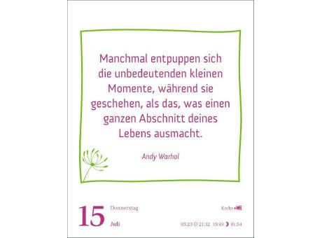Heute ist dein Tag! Tagesabreißkalender