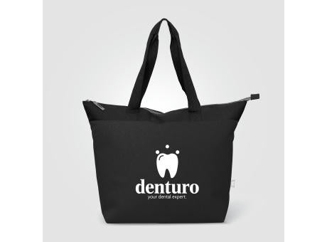 Metropolis Kühltasche mit Reißverschluss aus recyceltem 600D Polyester für 44 Dosen - 20 L