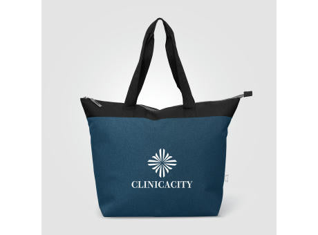 Metropolis Kühltasche mit Reißverschluss aus recyceltem 600D Polyester für 44 Dosen - 20 L