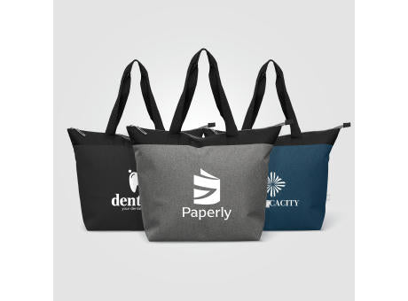 Metropolis Kühltasche mit Reißverschluss aus recyceltem 600D Polyester für 44 Dosen - 20 L