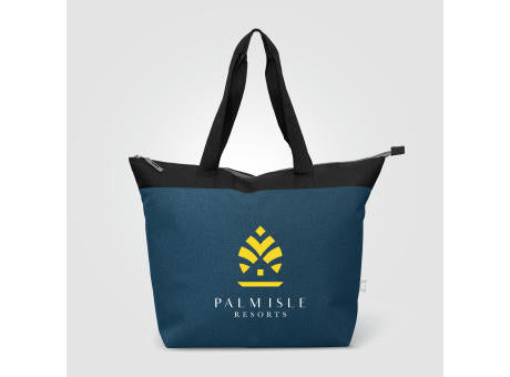 Metropolis Kühltasche mit Reißverschluss aus recyceltem 600D Polyester für 44 Dosen - 20 L