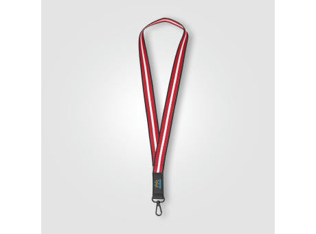 Newport Handy-Trageband mit Chevron-Muster aus rPET-Gewebe – 43,7 x 2,5 cm