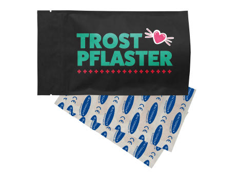 Pflastermäppchen Doypack schwarz