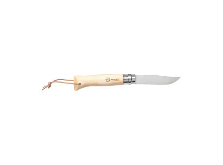 Opinel Inox No 8 Taschenmesser in einer Gürteletui