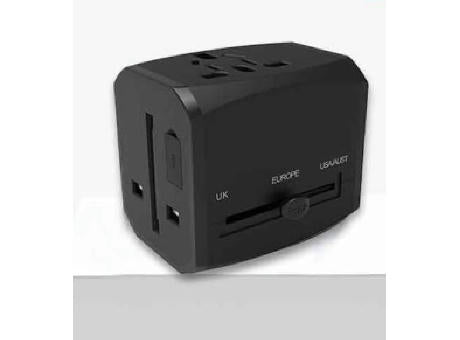 Weltreiseadapter 02 Orange/Schwarz