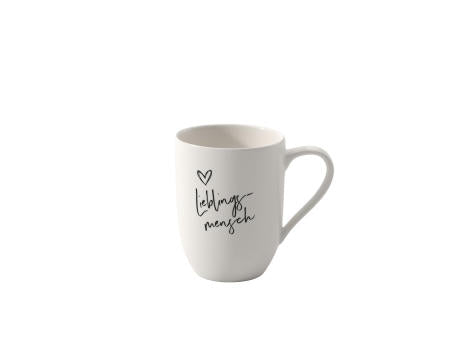 Statement Becher mit Henkel Lieblingsmensch