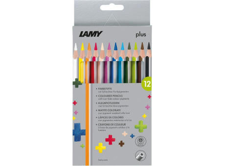 Farbstift plus 12 Faltschachtel