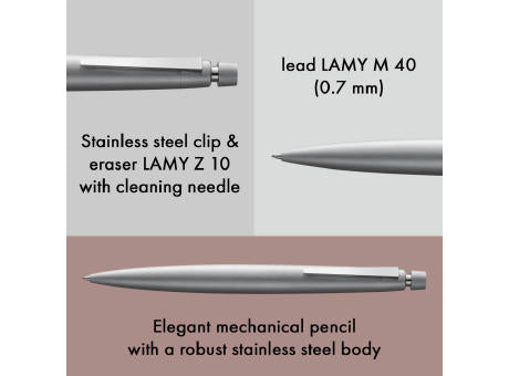 Druckbleistift LAMY 2000 M silver