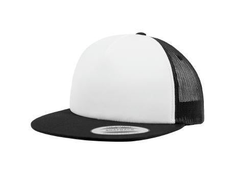 FX6005FW493-Foam Trucker Cap with White Front